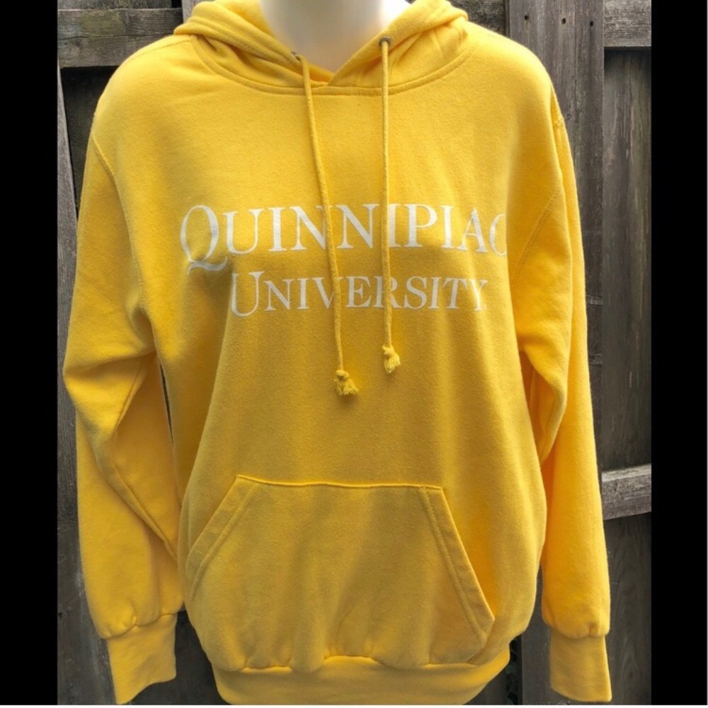 Quinnipiac University Sunny Yellow Hoody Size Sm